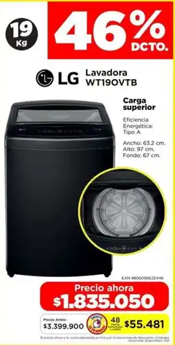 Alkomprar Lg lavadora WT190VTB oferta