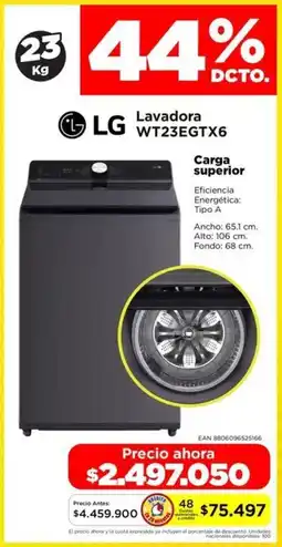 Alkomprar Lg lavadora WT23EGTX6 oferta