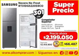 Alkomprar Samsung nevera no frost RT31DG5220S9CO oferta