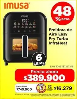 Alkomprar Imusa freidora de aire easy fry turbo infraheat oferta