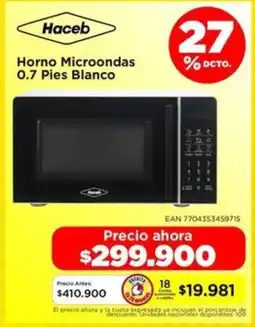 Alkomprar Haceb horno microondas oferta
