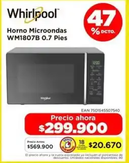 Alkomprar Whirlpool horno microondas oferta