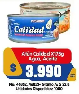 Surtifamiliar Calidad atún premium agua, aceite oferta