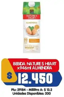 Surtifamiliar Natures heart bebida almendra oferta