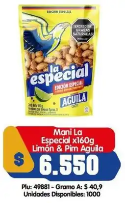 Surtifamiliar La especial mani limón & pim aguila oferta