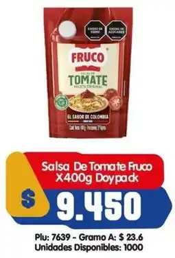Surtifamiliar Fruco salsa de tomate doypack oferta