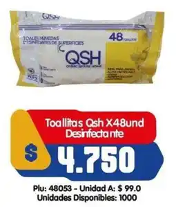 Surtifamiliar Qsh toallitas desinfectante oferta