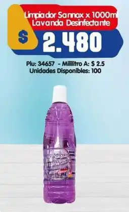 Surtifamiliar Sannox limpiador lavanda desinfectante oferta
