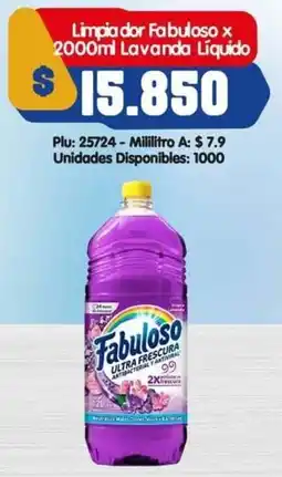 Surtifamiliar Fabuloso limpiador lavanda líquido oferta