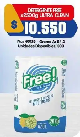 Surtifamiliar Free detergente ultra clean oferta
