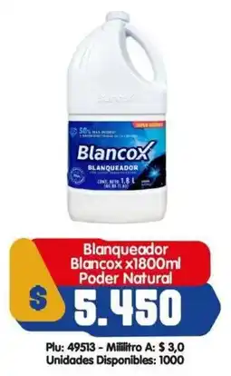 Surtifamiliar Blancox blanqueador poder natural oferta