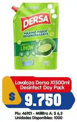 Surtifamiliar Dersa lavaloza desinfect doy pack oferta