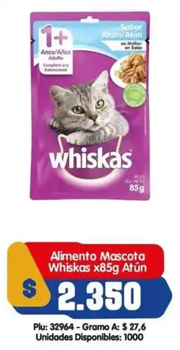 Surtifamiliar Whiskas alimento mascota atún oferta