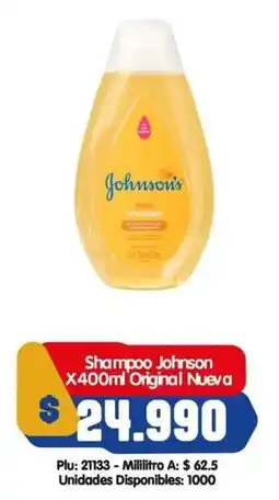 Surtifamiliar Johnson's shampoo original nueva oferta