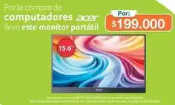 Alkosto Acer - monitor portátil oferta