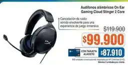 Alkosto Gaming - audífonos inalámbricos on ear gaming cloud stinger 2 core oferta