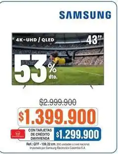 Alkosto Samsung - 4k-uhd/qled tv oferta