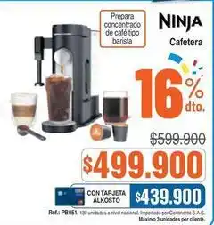Alkosto Ninja - cafetera oferta