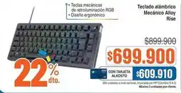 Alkosto Alkosto - teclado alámbrico mecánico alloy oferta