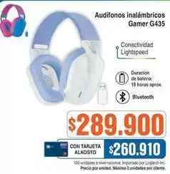 Alkosto Logitech - audífonos inalámbricos gamer g435 oferta