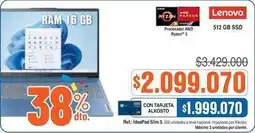Alkosto Lenovo - ideapad slim 3 oferta