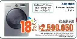 Alkosto Samsung - lavadora secadora 11,5 kilos oferta