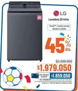 Alkosto Lg - lavadora 20 kilos oferta