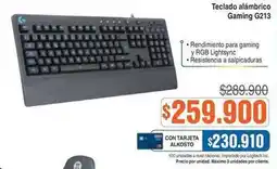 Alkosto Logitech - teclado alámbrico gaming g213 oferta