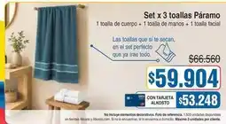 Alkosto Alkosto - set x 3 toallas oferta