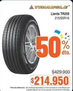 Alkosto Nacional - llanta tr259 215/65r16 oferta