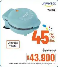 Alkosto Universal - wafletera oferta