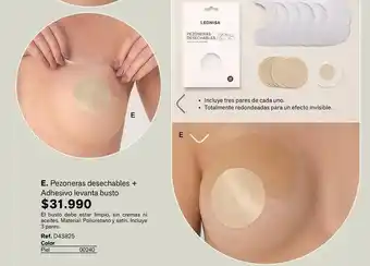 Limpio - pezoneras desechables + adhesivo levanta busto