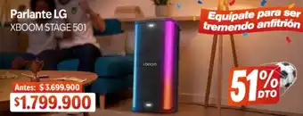 Lg parlante xboom stage 501