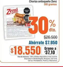 Alkosto Antioqueño - chorizo oferta