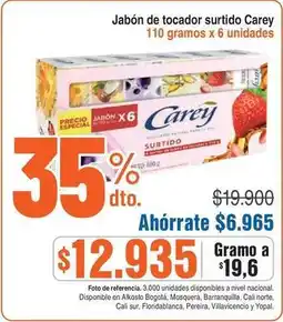 Alkosto Carey - jabón de tocador surtido oferta