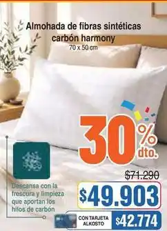 Alkosto Alkosto - almohada de fibras sintéticas carbón harmony oferta