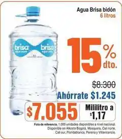 Alkosto Brisa - agua brisa bidón oferta