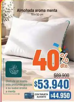 Alkosto Aroma - almohada aroma menta oferta