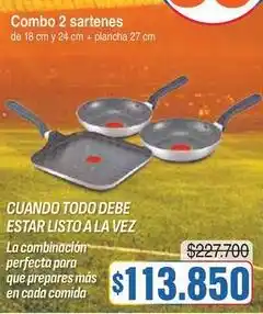 Alkosto Listo - combo 2 sartenes + plancha oferta