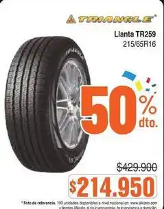 Alkosto Nacional - llanta tr259 215/65r16 oferta
