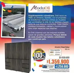 Alkosto Dofi - armario closet nokar oferta