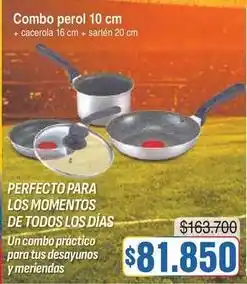 Alkosto Combo perol 10 cm + cacerola 16 cm + sartén 20 cm oferta
