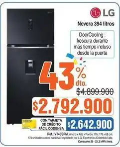 Alkosto Lg - nevera 394 litros oferta