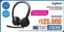 Alkosto Logitech - audífonos inalámbricos on ear h390 usb oferta