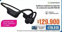 Alkosto Esenses - audífonos inalámbricos open ear de conducción ósea eb-7000-bc oferta