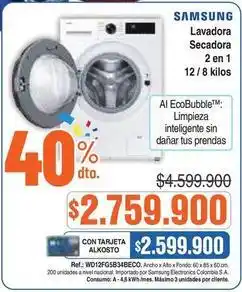 Alkosto Samsung - lavadora secadora 2 en 1 oferta