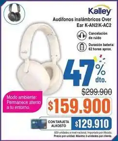 Alkosto Kalley - audífonos inalámbricos over ear oferta