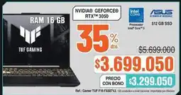 Alkosto Asus - gamer tuf f16 fx507vj oferta