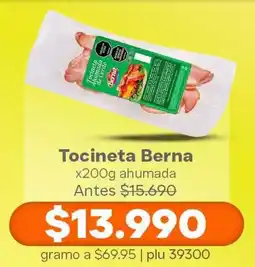 La Gran Colombia Tocineta berna ahumada oferta