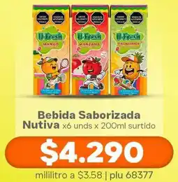 La Gran Colombia Nutiva bebida saborizada oferta